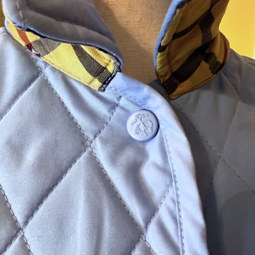 EEUC Women's Brooks Brothers Diamond Quilted Blue Jacket Size 6‎ - Picture 4 of 7